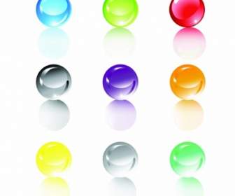 Set Of Translucent Crystal Ball