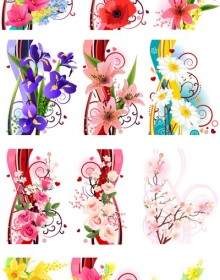 Several Flowers Vector