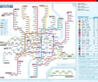 شانغهاي خريطة المترو في تنسيق Pdf
