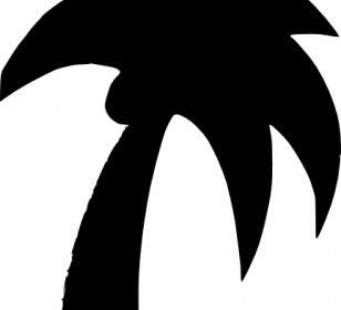 Kształty Palmowe Drzewo Clipart