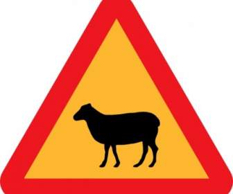 Sheep Roadsign Clip Art