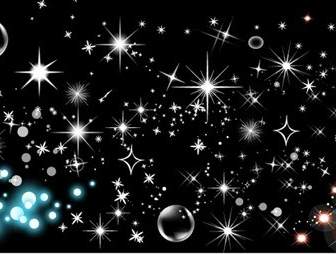 Brillante Vector Estrellas Burbujas