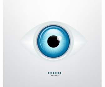 Glänzende Blaue Vektor-Auge