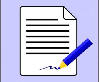 Assinar O Documento Contrato ícone Clip-art