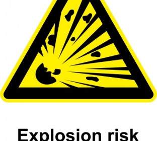 Sign Explosion Risk Clip Art