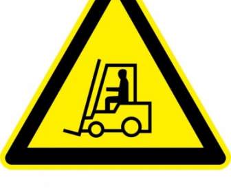 Sign Fork Lift Trucks Clip Art