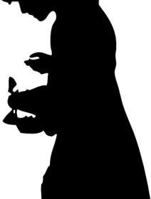 Silhouette Person With Hat Clip Art