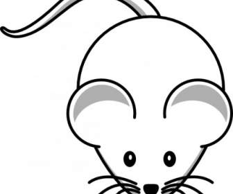 Einfache Cartoon Maus ClipArt