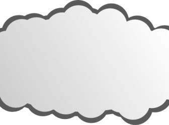 Einfache Wolke ClipArt