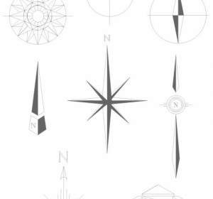 Vektor Kompas Sederhana