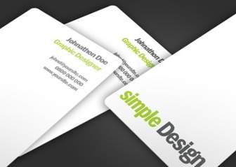 シンプルなデザインのビジネス カード