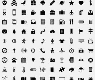 Simple Small Icons Vector Graphics