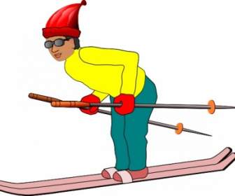 Clip Art De Esquí Hombre