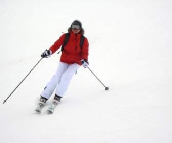 Skifahrer In Aktion