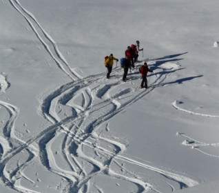 Ski Abfahrt Wag
