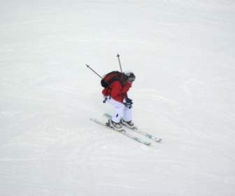 Skifahren Auf Der Piste