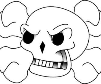 頭蓋骨と骨のクリップアート