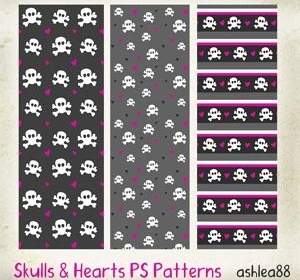 Skulls And Hearts Ps Patterns