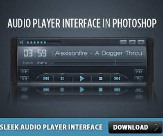 Sleek Audio Player Interface