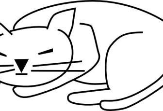 Tidur Kucing Clip Art