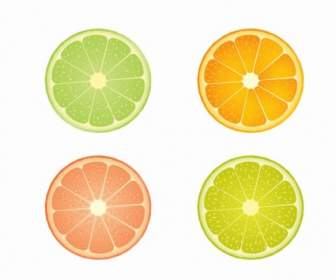 Slices Of Lime And Orange
