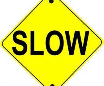 Slow Road Sign Clip Art