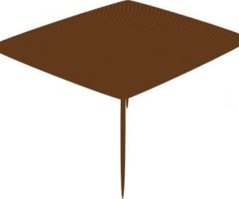 小さな正方形のテーブルのクリップアート