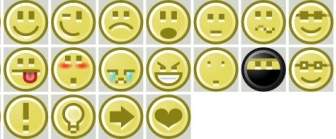 Smiley Icônes Collection Clipart