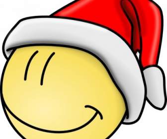 Smiley Santa Visage Clipart