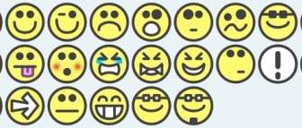 Smileys émotion Icônes Clipart