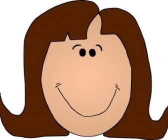 Smiling Lady Clip Art