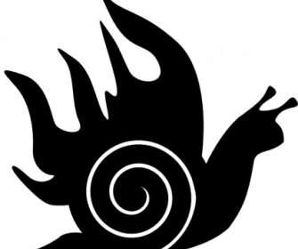 Snail On Fire Clip Art