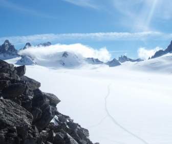 Schnee Plateau-Tapete-Winter-Natur