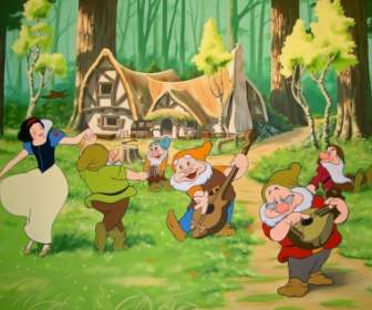 Snow White And The Seven Dwarfs Wallpaper Cartoons Anime Animated