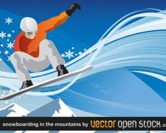 Snowboard In Montagna