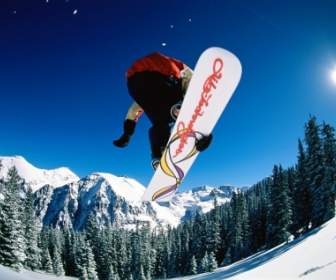 Snowboard Salto Fondos Snowboard Deportes