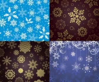 Snowflake Pattern Background Vector
