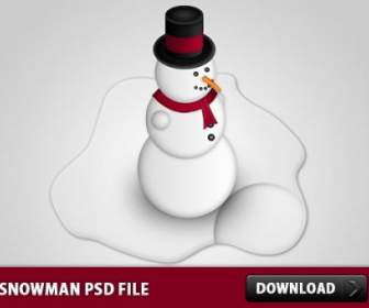 Snowman Free Psd File
