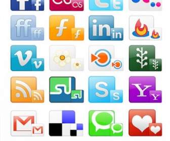 Soziales Netzwerk Icons Free Psd