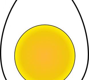 Telur Rebus Lembut Clip Art