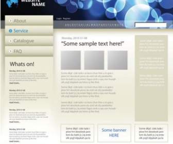 Sophisticated And Practical Web Site Template Vector