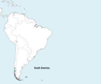 เวกเตอร์แผนที่อเมริกาใต้