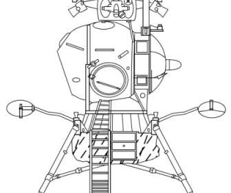 Soviet Lunar Lander Clip Art
