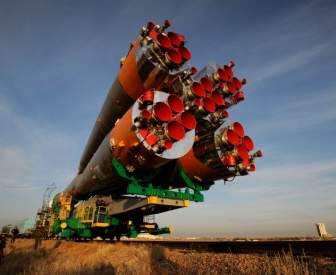 Soyuz Rocket Spacecraft Railcar