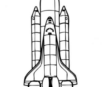 Space Shuttle Start ClipArt