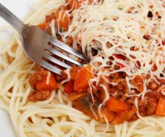 Dettaglio Di Spaghetti Bolognese