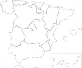 España Estados Clip Art