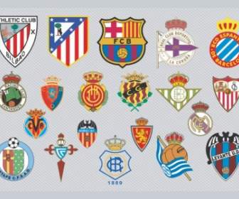 スペインのサッカーのチームのロゴ