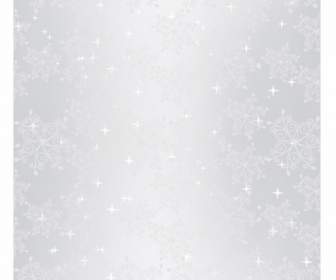 Sparkling Sliver Christmas Snowflake Seamless Pattern Wallpaper