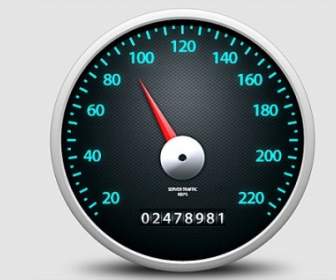 Speedometer Icon Free Psd